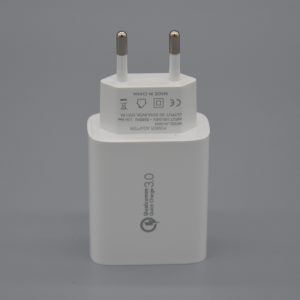 18W QC3.0 CE EAC FCC Fast Charger for Europe and North America
