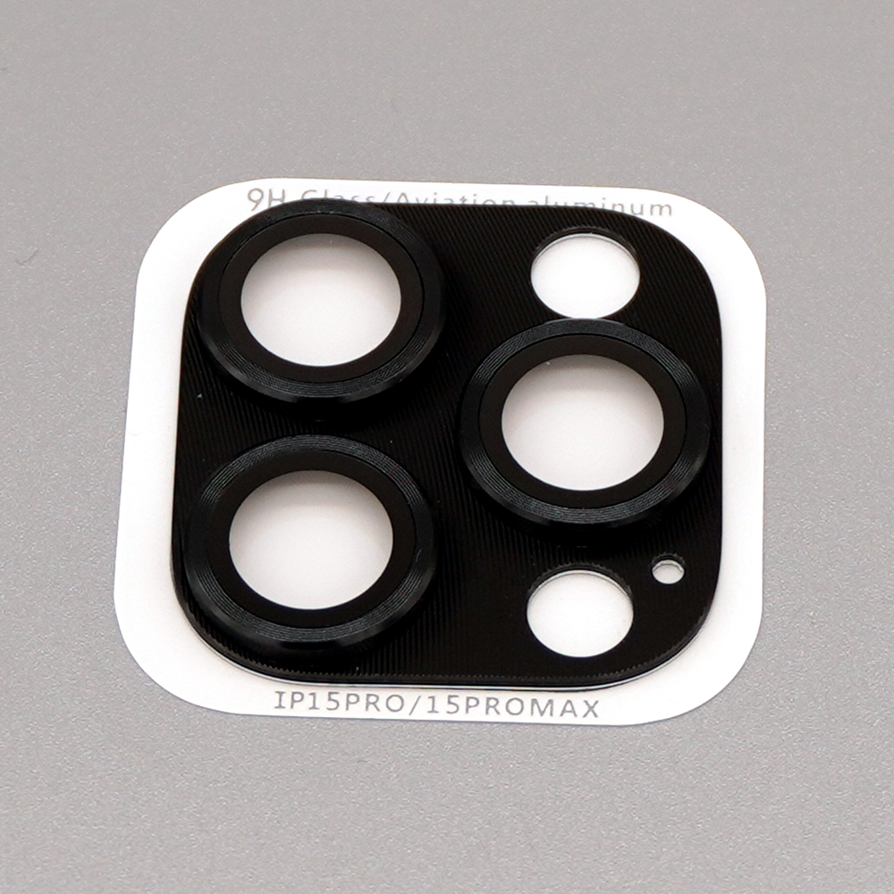 Protecteur d'objectif verre trempé iPhone 15 Pro, transparent